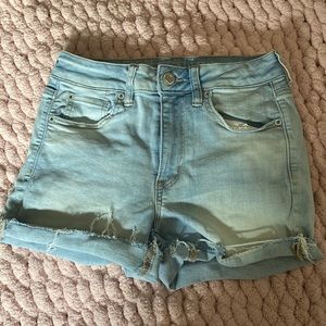 AEO HI RISE SHORTIE SHORTS